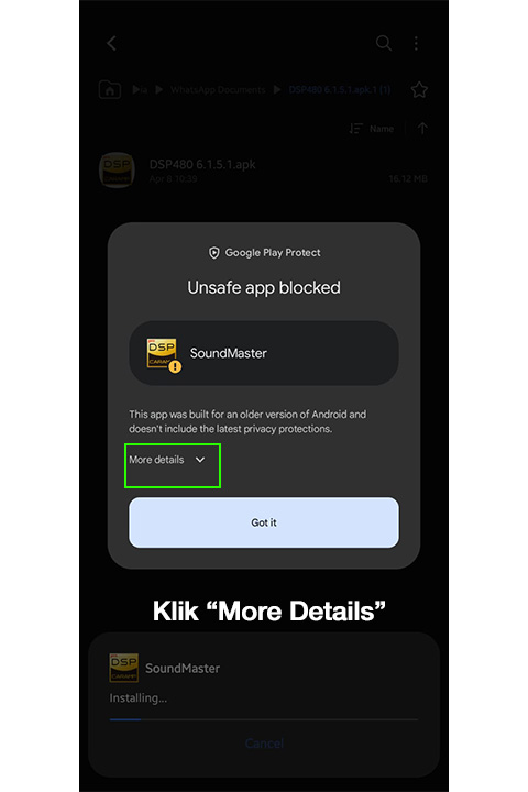 Klik More Details