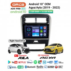 10" ANDROID OEM AGYA/AYLA 2019-2022