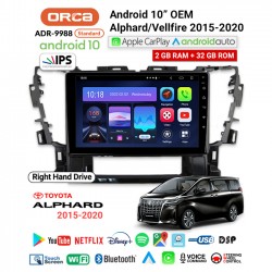 10" ANDROID OEM ALPHARD/VELLFIRE 2015-2021