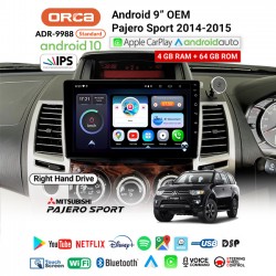 9" ANDROID OEM MITSUBISHI PAJERO SPORT (2014-2015) (FLOATING)