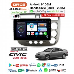 9" ANDROID OEM CIVIC VTI (2001-2005)