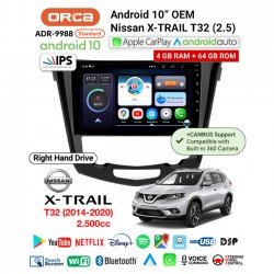 10" ANDROID OEM NISSAN X-TRAIL T32 (2.5L)