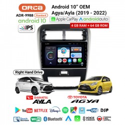 10" ANDROID OEM AGYA/AYLA 2019-2022