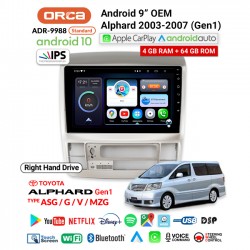 9" ANDROID OEM ALPHARD/VELLFIRE (2003-2007) (MZG)