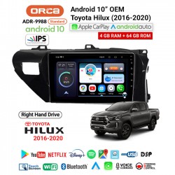 10" ANDROID OEM HILUX 2016-2020