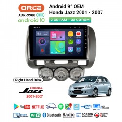 9" ANDROID OEM JAZZ GD3 2001-2007