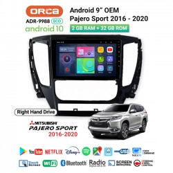 9" ANDROID OEM MITSUBISHI PAJERO SPORT (2016-2020)