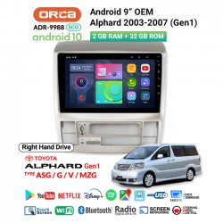 9" ANDROID OEM ALPHARD/VELLFIRE (2003-2007) (MZG)