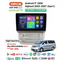 9" ANDROID OEM ALPHARD/VELLFIRE (2003-2007) (AXL)